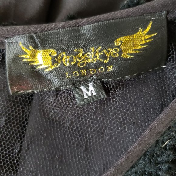 [Angel Eye London] Black & Beige Fit & Flare Dress - Picture 4 of 10